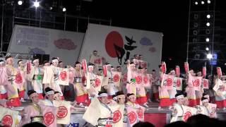 2015高知よさこい本祭2日目 濱長花神楽 中央公園競演場 金賞受賞演舞