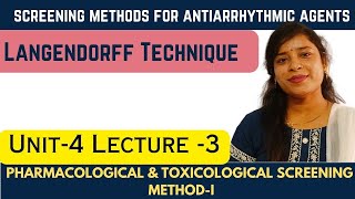 Screening Methods for Antiarrhythmic Agents | LANGENDORFF Technique | LANGENDORFF #guidepharmaline