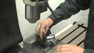 Tramming the vice on a milling machine.