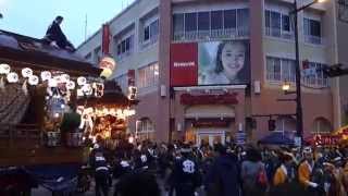 飯能まつり２０１４　中山の山車　東町交差点を行く　2014.11.2 Hanno Festival