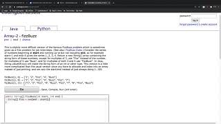 CodingBat Array 2 FizzBuzz