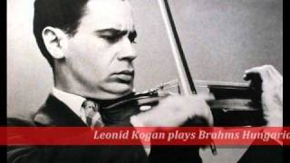 Leonid Kogan plays Brahms Hungarian Dance, no.1