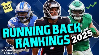 Top 12 Running Backs for 2025! Fantasy Football PPR Rankings \u0026 Projections!