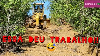 Pensa em uma ladeira que deu trabalho! Motoniveladora patrola 120K/grader niveleuse motoconformadora