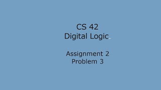 Assignment 2 Problem 3