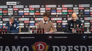 21. Spieltag | SGD - FCH | Pressekonferenz nach dem Spiel