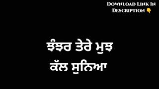 Canada Balliye Arsh Deol Status || New Punjabi Black Background Whatsapp Status Song
