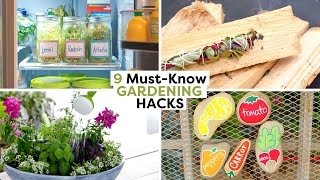 9 Clever Gardening Hacks You Need to Know | DIY Gardening Hacks