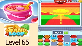 Sand loop level 55 sunset on the road walkthrough solution
