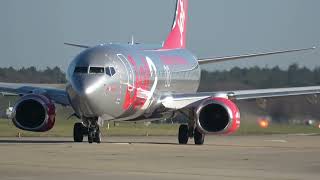 Jet2 737-8MG G-JZBA departure from Bournemouth To Lanzarote