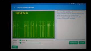 Morse code Toolkit - real time decoder.