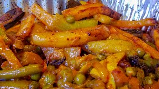 Yemeni famous sauteed mixed veggies in the oven with no frying 