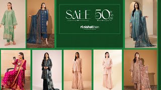 Azadi Sale | Flat 40% Off qt nishat Linen | Summer Sale