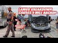 LAMBORGHINI SVJ BREAKS DOWN & CAUSES 4 MILE TRAFFIC BACKUP!  *MIAMI COPS WERE FURIOUS*