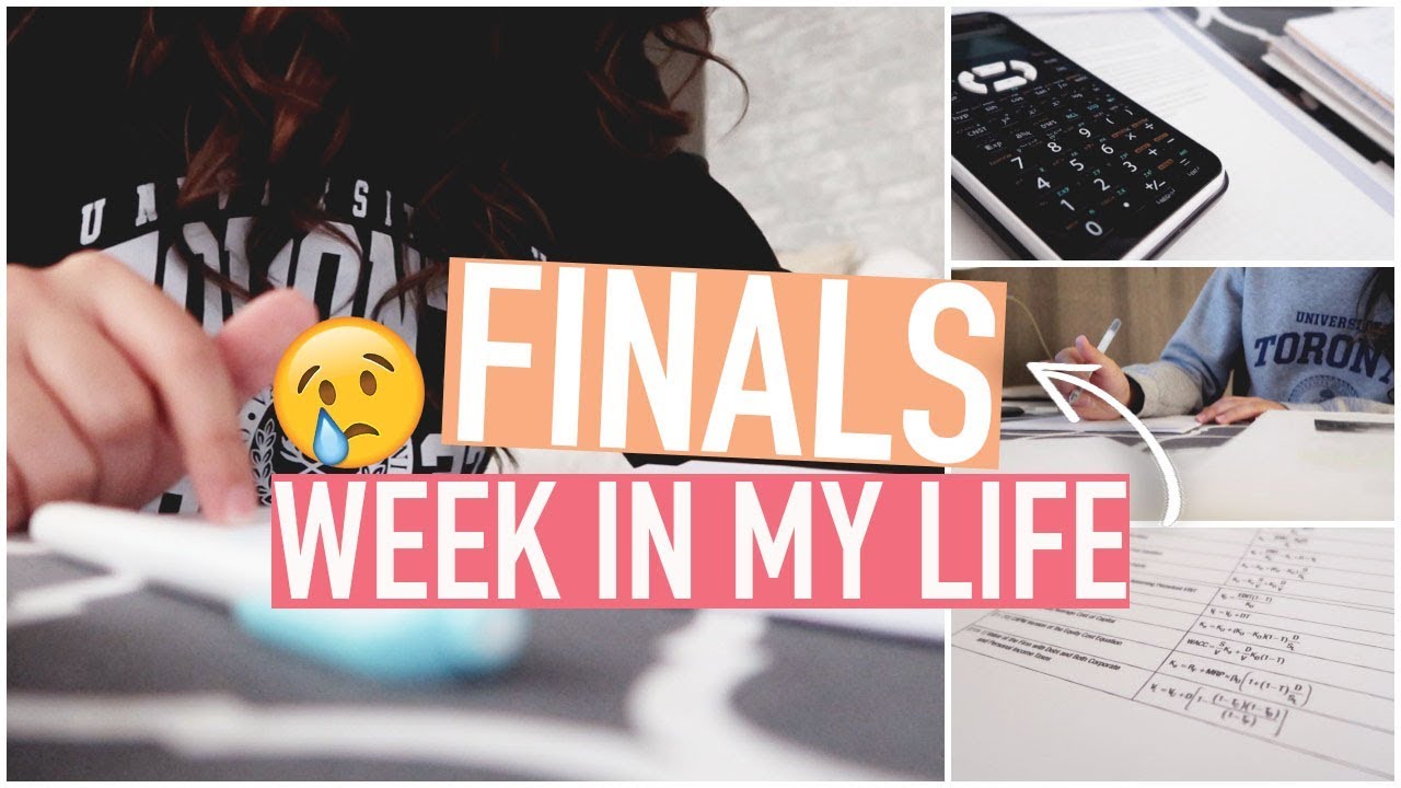 WEEK IN MY LIFE (FINALS EDITION): Study With Me For University Exams ...