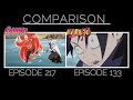 NARUTO'S ICONIC COMBO-COMPARISON (BORUTO EPISODE 217 AND NARUTO EPISODE 133)