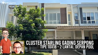 FOR SALE ! Tipe L10X18 di Cluster STARLING The Springs Summarecon Serpong, Rumah Modern Hanya 4 M-an