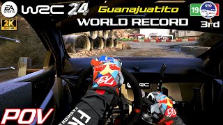 POV - WORLD RECORD 3rd - EA SPORTS WRC 24 | Guanajuatito Mexico Toyota GR Onboard | PXN V10 Gameplay