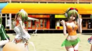 【MMD】ポーカーフェイス【GUMI×6】(1080p)