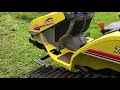 iseki tpc15 compact track tractor with new flail mower