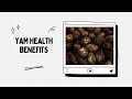 yam vegetables health benefits