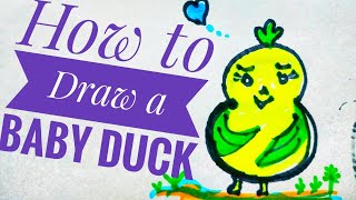 How To Draw Baby Duck