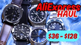 ALIEXPRESS HAUL New In 2024 Watches $36 - $128 Automatic NH35, Titanium, Sapphire - June Part1