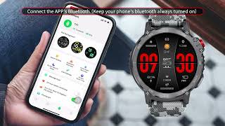 LIGE Smart Watch BW1842 install software and connect bluetooth! C22