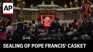 Sealing of Pope Francis’ casket