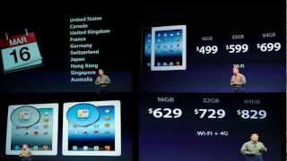 New iPad (2012) and Apple TV (2012) specifications, features, pricing and availability