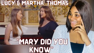 LUCY AND MARTHA THOMAS -sister duet “MARY DID YOU KNOW” || AMAZING!! @LucyThomasMusic