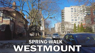 Spring Walk in Lower Westmount, Quebec, Canada