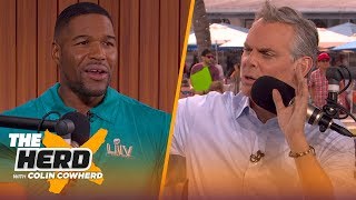 Michael Strahan compares the Giants' Super Bowl defenses to the 49ers | THE HERD | LIVE FROM MIAMI