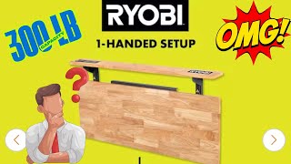 RYOBI Stowaway Wall Mounted Folding Workbench Table