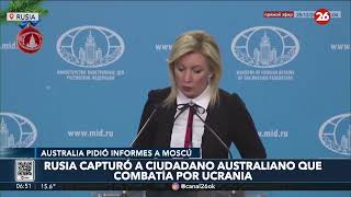 Rusia capturó a ciudadano australiano que combatía por Ucrania