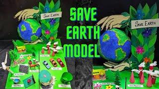 Save Earth 3D Model | Earth Day Craft | Environment Day | Green Day @craftthebest1