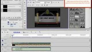 Adobe Premiere Elements Tutorial - Making a custom title