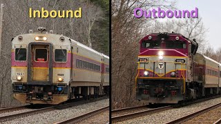 Boxborough, MA | Fast MBTA Trains @ Sargent Road | 1/15/2023