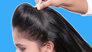 Beautiful puff hairstyle for everyday use!! new hairstyles || easy hairstyles || puff || front puff