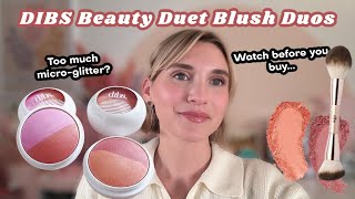 DIBS BEAUTY DUET BAKED BLUSH DUOS  // Review, Swatches, Demo of Both Shades