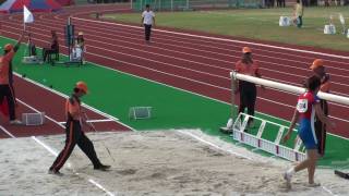 98全國運動會男子組跳遠 台東縣 蔡易達 第四跳