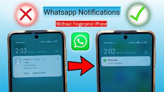 How to Hide WhatsApp Messages from notifications bar in Any Android | Whatsapp message preview off