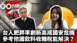 台人肥胖率創新高成國安危機　參考他國手搖飲料徵收糖稅能解決？【60分鐘 精華】 @chinatvnews