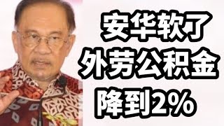 安华软了，外劳工积金降到2巴仙！2025年2月3日@zhiyuan9657