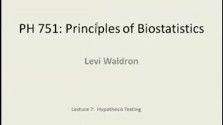 Session 7 - hypothesis testing