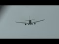 go around swiss airbus a330 missed approach at zurich airport during storm