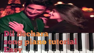 Dil Bechara Song piano tutorial|Dil Bechara Title Song Keyboard Notes| Sushant singh rajput/Casio