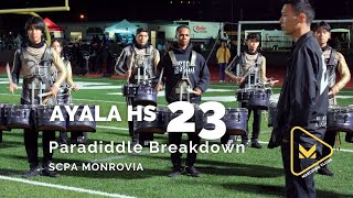 Ayala HS 2023 breaks down Paradiddles