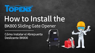 TOPENS BK800 Gate Opener Installation Video