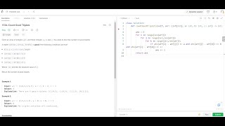 Google Interview Question - Count Good Triplets- Leetcode 1534- Python